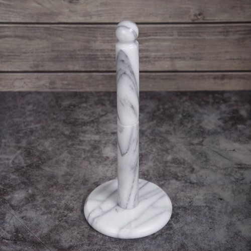 Mint Pantry® White Marble 12.5" Paper Towel Holder & Reviews Wayfair